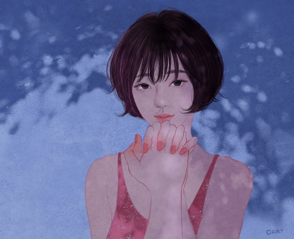 Корејски илустратор на реалистичен начин ја доловува нежноста и интимноста помеѓу вљубените