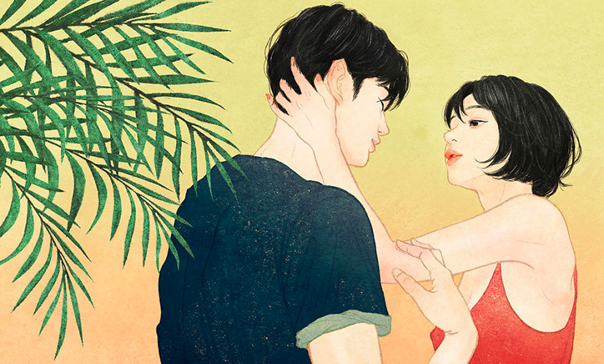 Корејски илустратор на реалистичен начин ја доловува нежноста и интимноста помеѓу вљубените