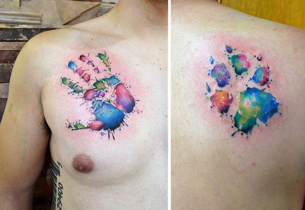 Сакате тетоважи и чувате куче? Зошто да не го истетовирате отпечатокот од неговата шепа?