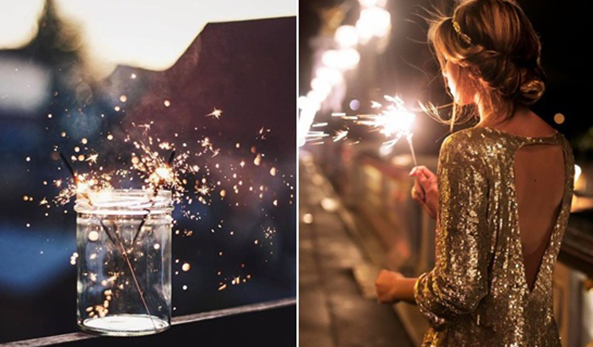 Генијални идеи за фотографии со огнени прскалки кои ќе ви помогнат да блеснете на новогодишната ноќ!