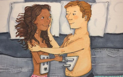 Илустрации кои покажуваат што прават љубовните парови кога никој не ги гледа