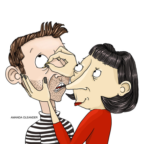 Илустрации кои покажуваат што прават љубовните парови кога никој не ги гледа