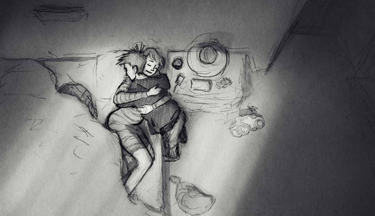 Цртежите на овој сопруг од неговото семејство се полни со љубов и искрена емоција