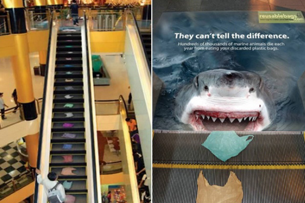 Креативни реклами на ескалатори што ќе ве насмеат и ќе ве остават без зборови