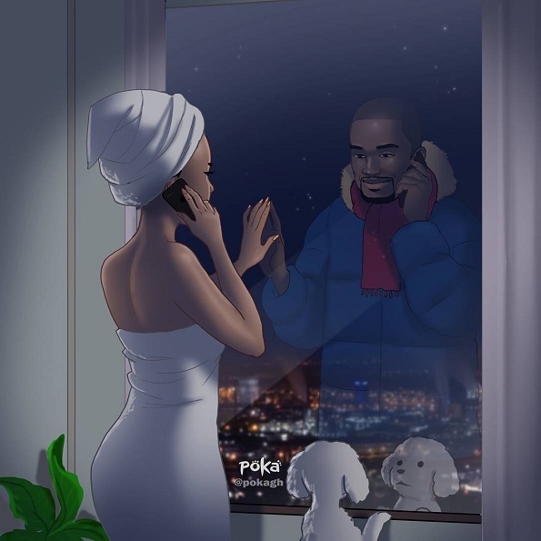 Илустратор од Гана создава илустрации што сите парови ќе ги разберат