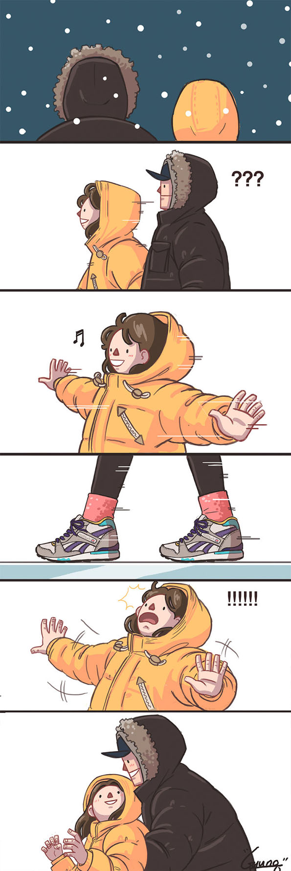 Слатки илустрации во кои ќе се пронајдат сите блиски и приврзани љубовни парови