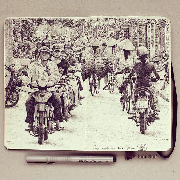 Поранешен инженер ги забележува своите патувања на многу креативен начин