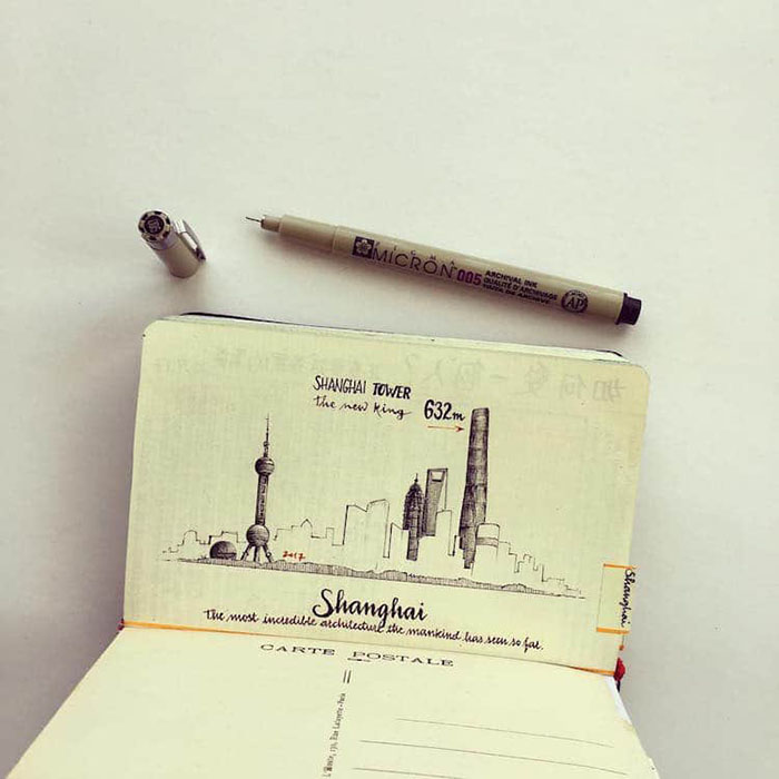 Поранешен инженер ги забележува своите патувања на многу креативен начин