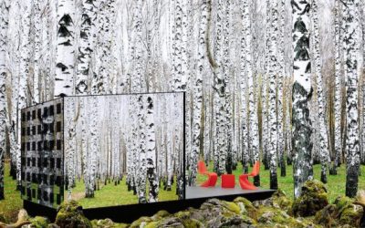 Еколошка стаклена куќа што се камуфлира во своето опкружување