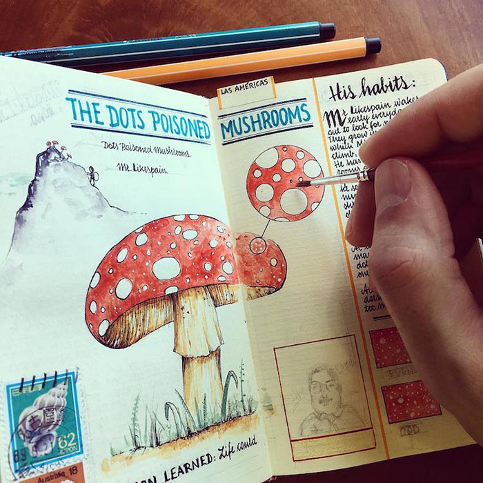 Поранешен инженер ги забележува своите патувања на многу креативен начин