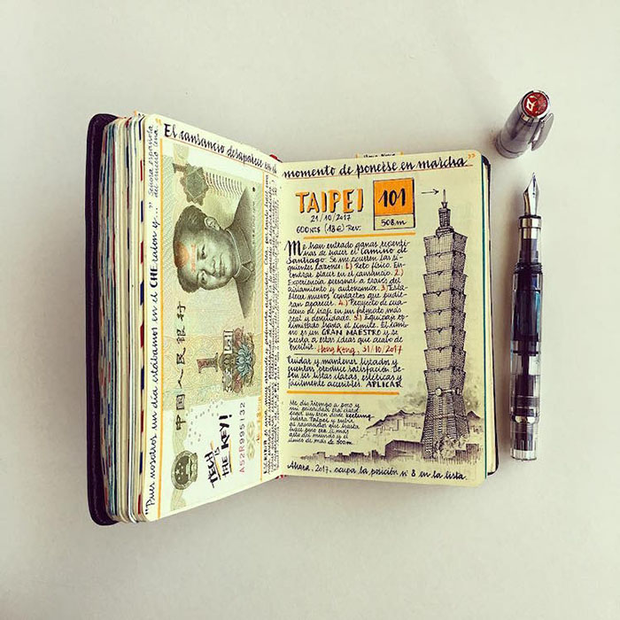 Поранешен инженер ги забележува своите патувања на многу креативен начин