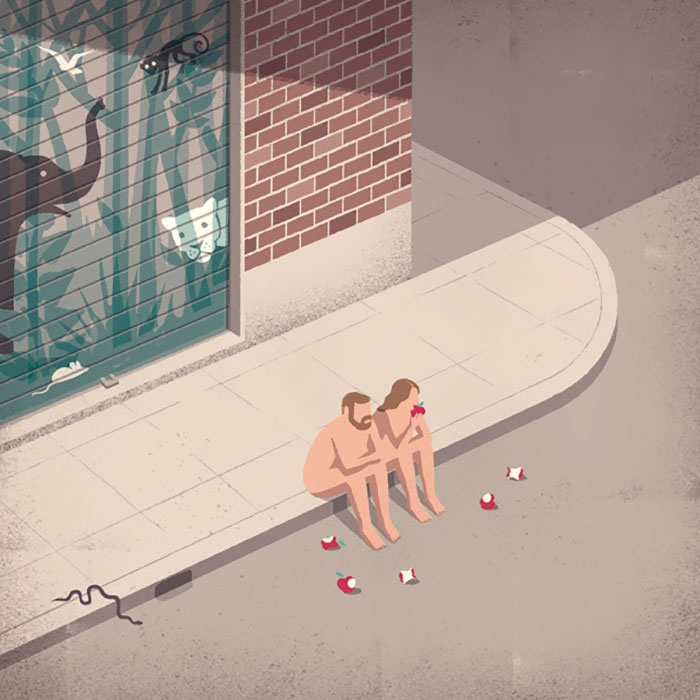 Илустрации за проблемите во модерното општество кои ќе ве замислат