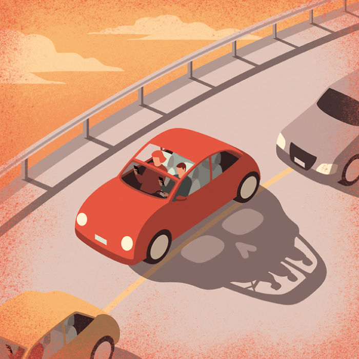 Илустрации за проблемите во модерното општество кои ќе ве замислат