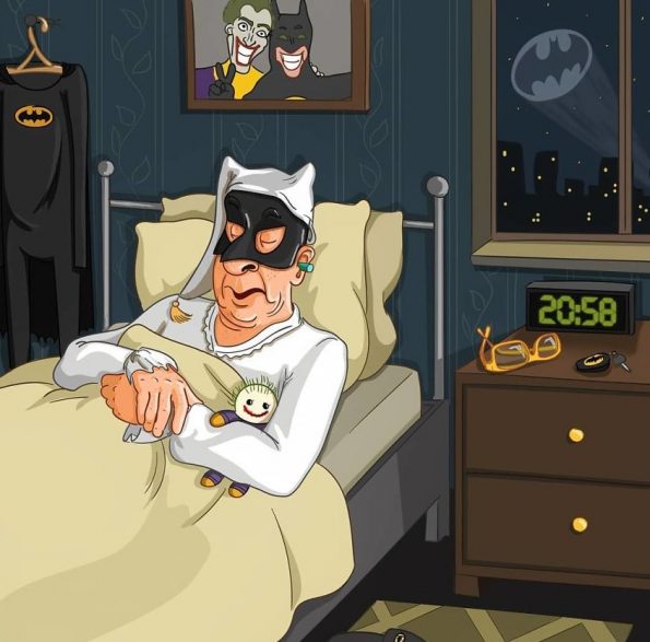 Како би изгледале некои од најпознатите ликови од стриповите и анимираните филмови кога ќе остарат?