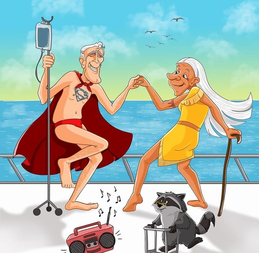 Како би изгледале некои од најпознатите ликови од стриповите и анимираните филмови кога ќе остарат?