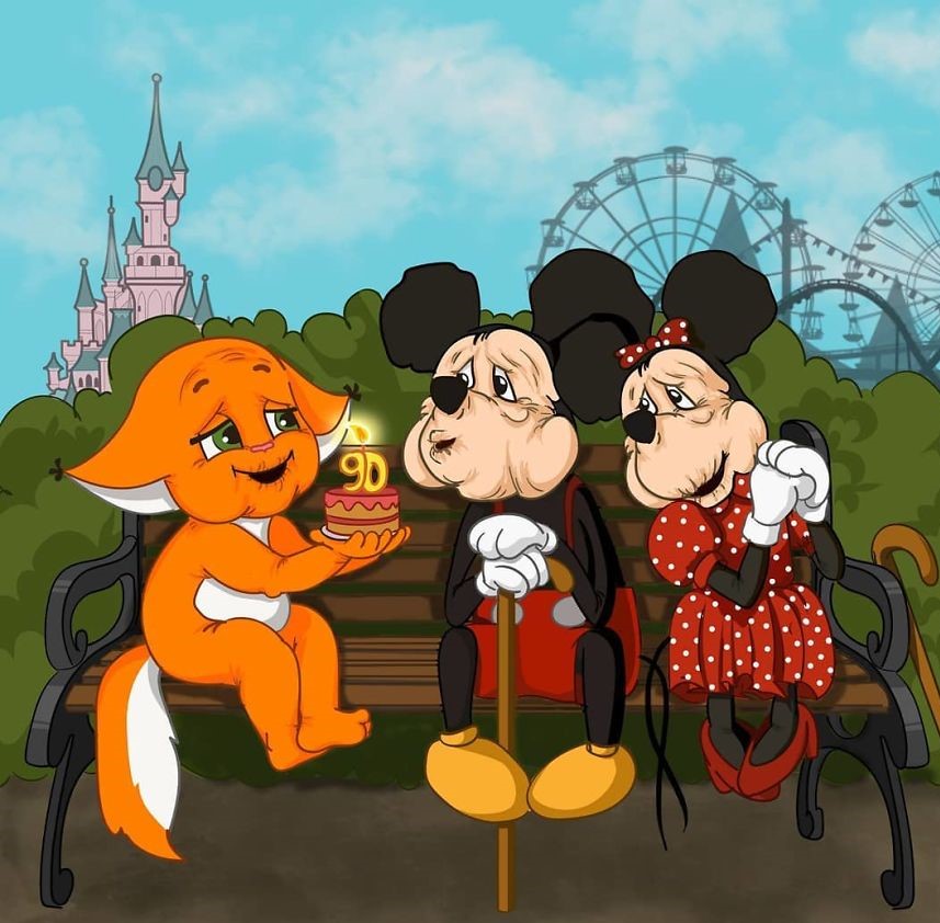 Како би изгледале некои од најпознатите ликови од стриповите и анимираните филмови кога ќе остарат?