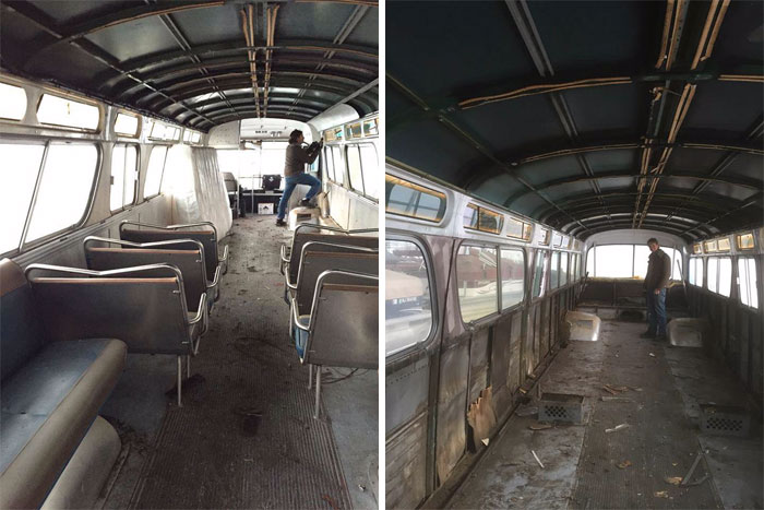 Девојка претворила стар автобус во неверојатен подвижен дом