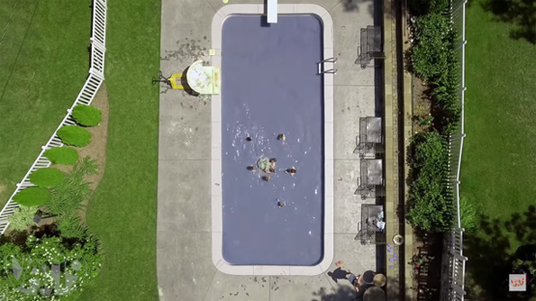 Погледнете што ќе се случи ако фрлите пенлива бомба за капење од 900 кг во базен?