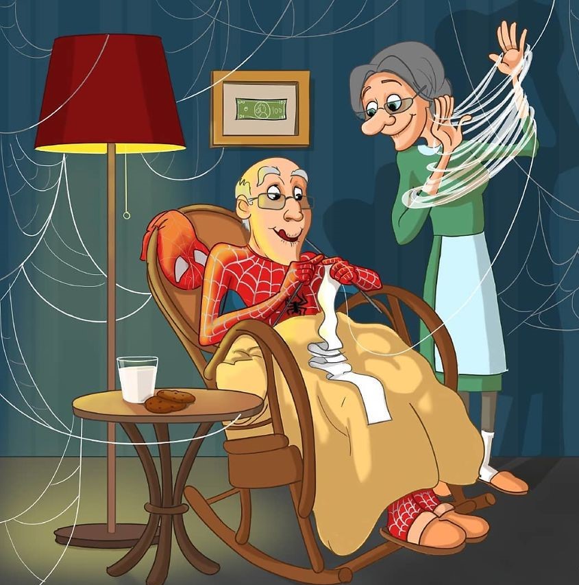 Како би изгледале некои од најпознатите ликови од стриповите и анимираните филмови кога ќе остарат?