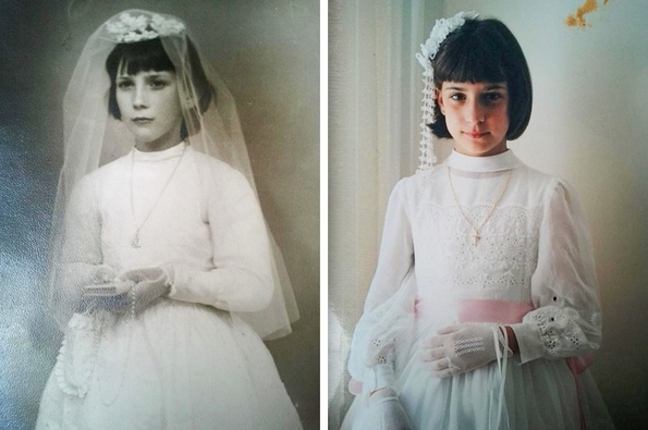 Интернет корисници ги рекреирале фотографиите од нивните предци за да ја илустрираат моќта не гените 