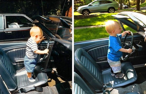 Интернет корисници ги рекреирале фотографиите од нивните предци за да ја илустрираат моќта не гените 