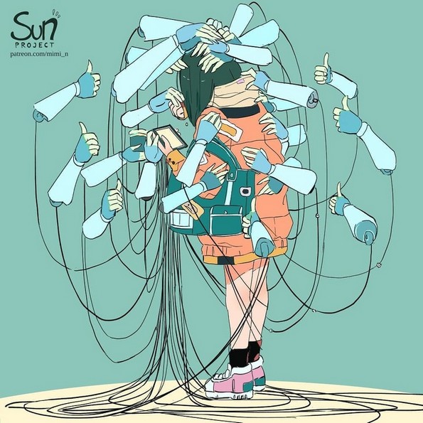 Артистка ги илустрира деструктивните емоции на луѓето