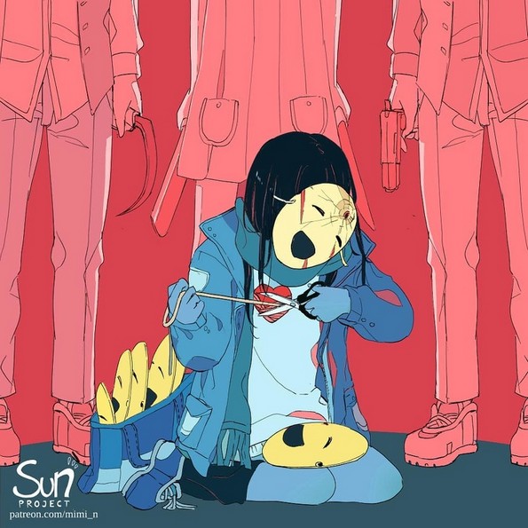 Артистка ги илустрира деструктивните емоции на луѓето