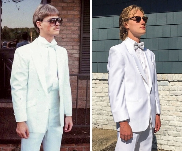 Интернет корисници ги рекреирале фотографиите од нивните предци за да ја илустрираат моќта не гените