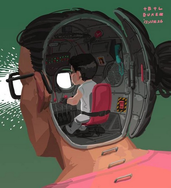 Самохран татко од Тајван го илустрира неговиот секојдневен живот