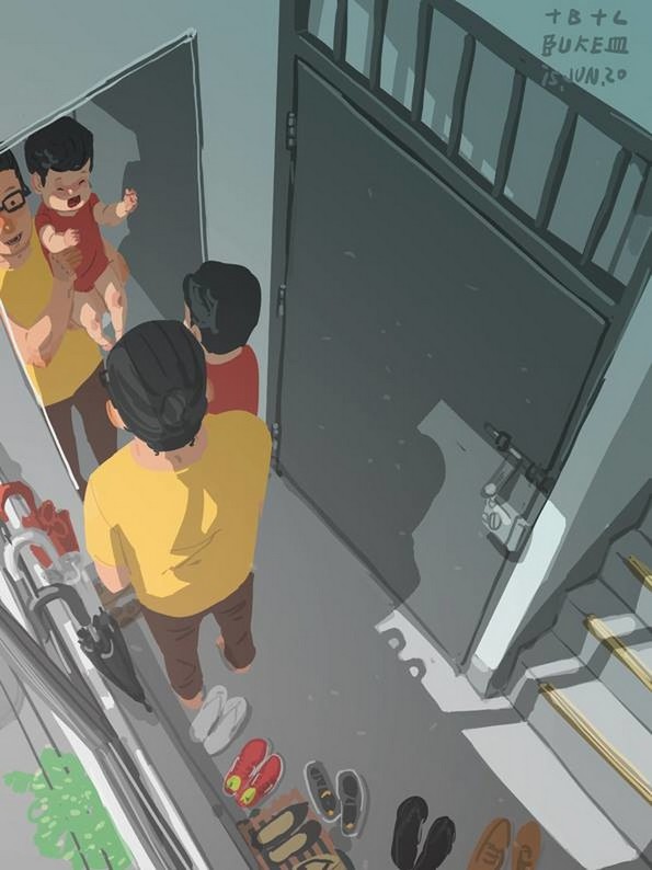 Самохран татко од Тајван го илустрира неговиот секојдневен живот