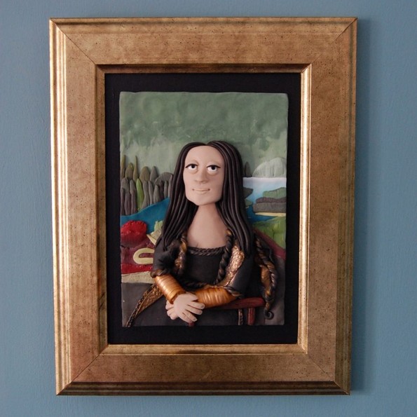 Артистка рекреира познати уметнички дела со шарена полимерна глина