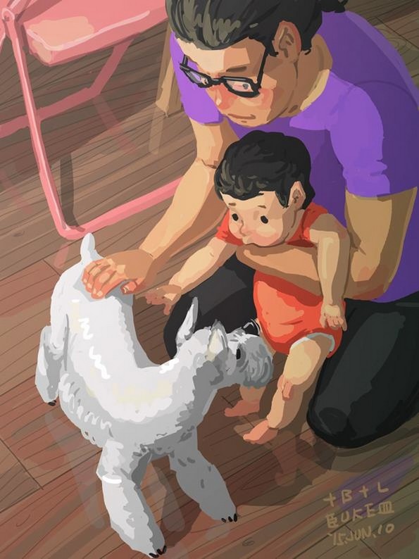 Самохран татко од Тајван го илустрира неговиот секојдневен живот