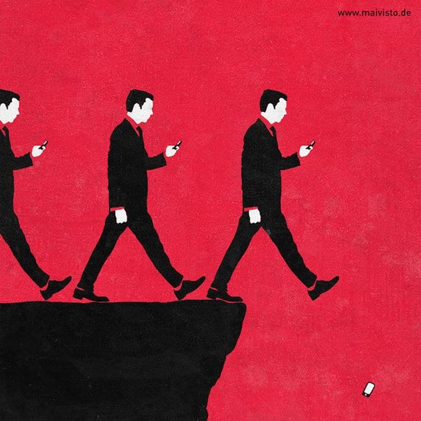 Минималистички илустрации кои отсликуваат теми од модерниот живот