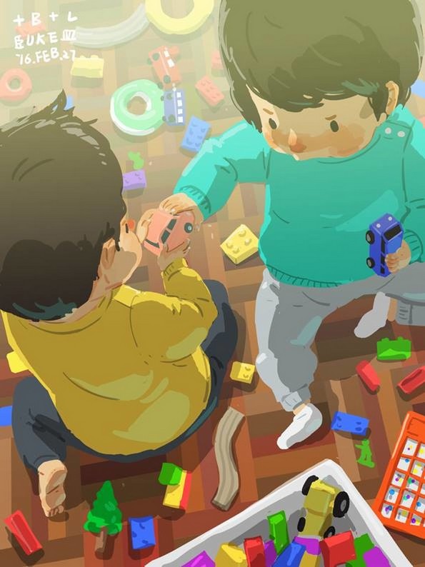 Самохран татко од Тајван го илустрира неговиот секојдневен живот