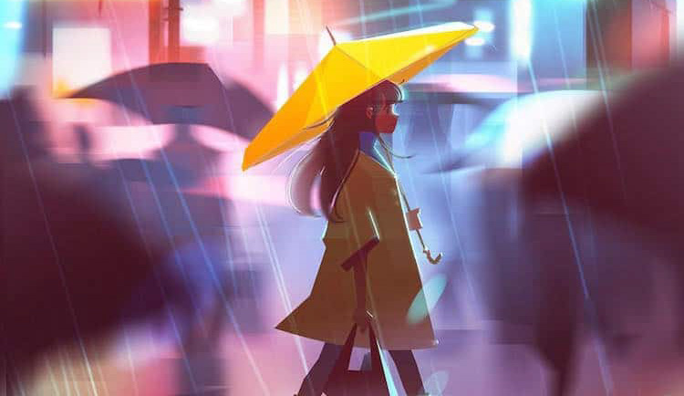 Шармантни илустрации ги доловуваат потценетите моменти на самотијата