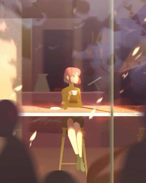 Шармантни илустрации ги доловуваат потценетите моменти на самотијата