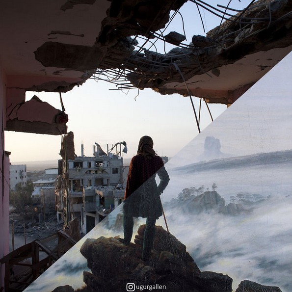 Фотограф комбинира фотографии за да го покаже контрастот помеѓу двата света во коишто живееме