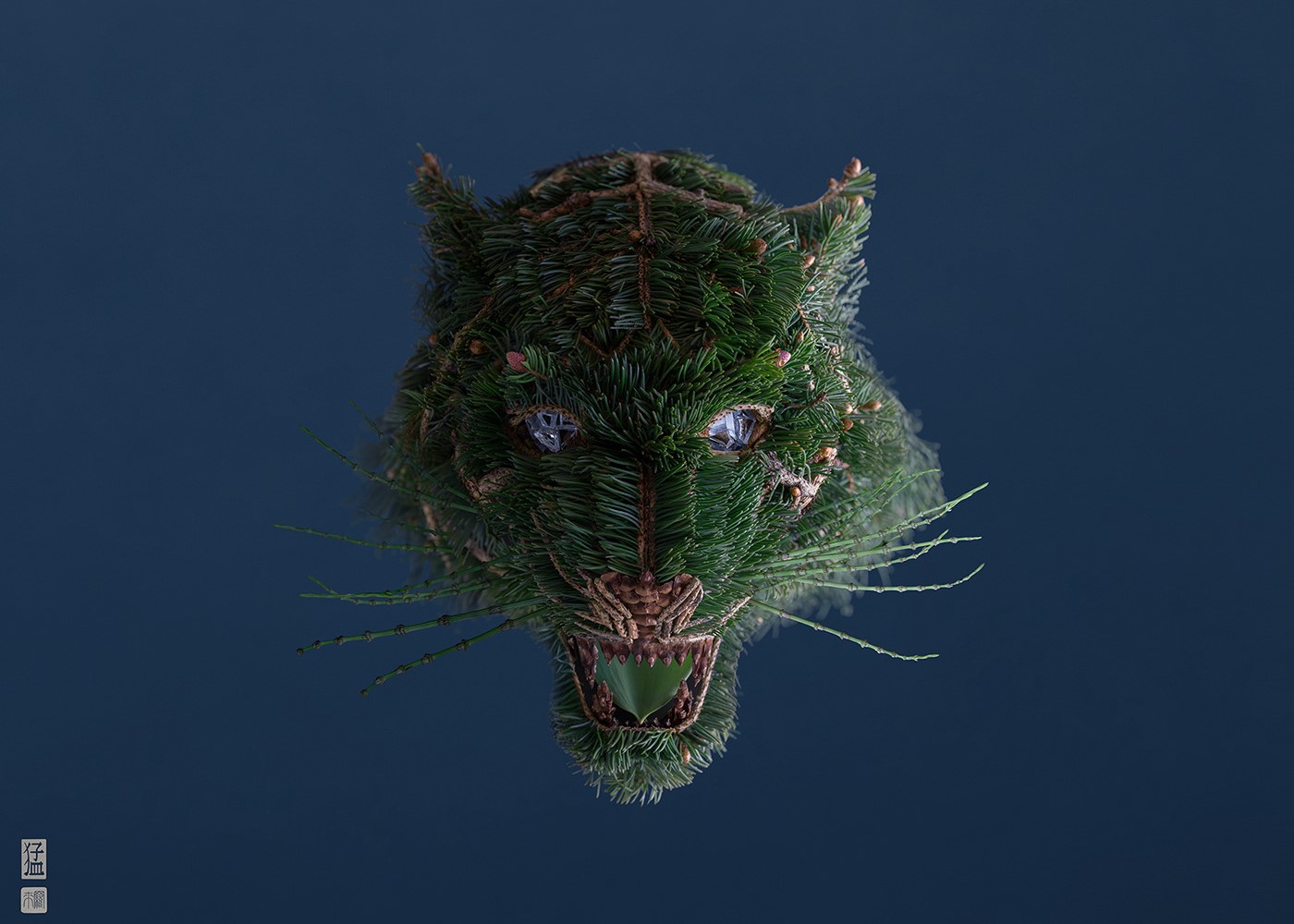 Портрети од животни направени со цветни аранжмани