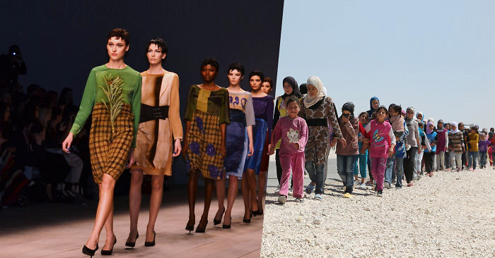 Фотограф комбинира фотографии за да го покаже контрастот помеѓу двата света во коишто живееме