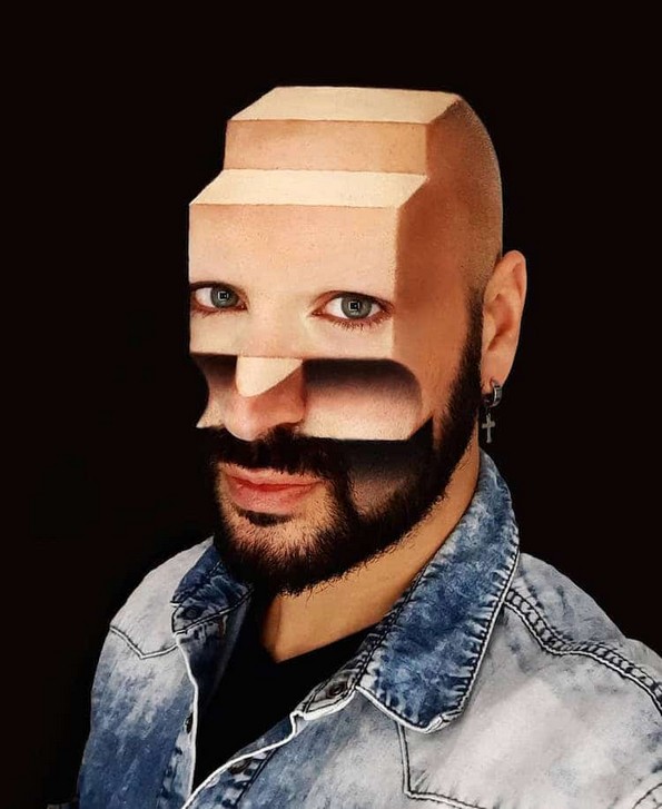 Артист создава неверојатни 3Д илузии на неговото лице со помош на шминка