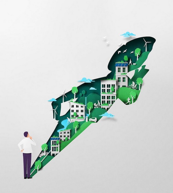 Илустрации и гифови од хартија што ги визуелизираат умот и телото