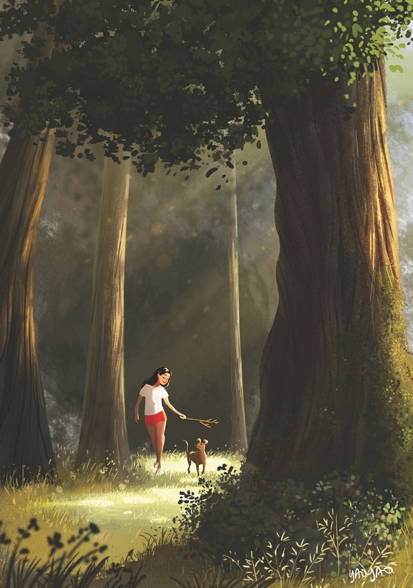 Слатки илустрации што прикажуваат како изгледа животот со куче