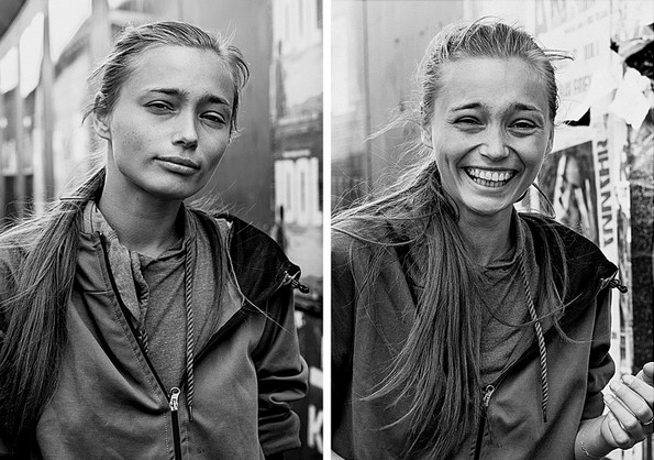 Жена фотографирала луѓе пред и откако ги бакнала, а нивните лица кажуваат сè