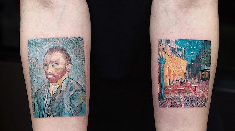 Тату артистка ги рекреира познатите уметнички ремек-дела во форма на тетоважи