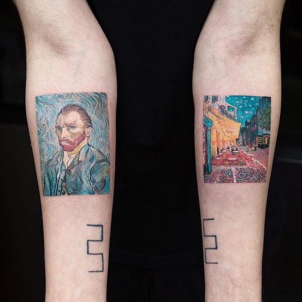 Тату артистка ги рекреира познатите уметнички ремек-дела во форма на тетоважи