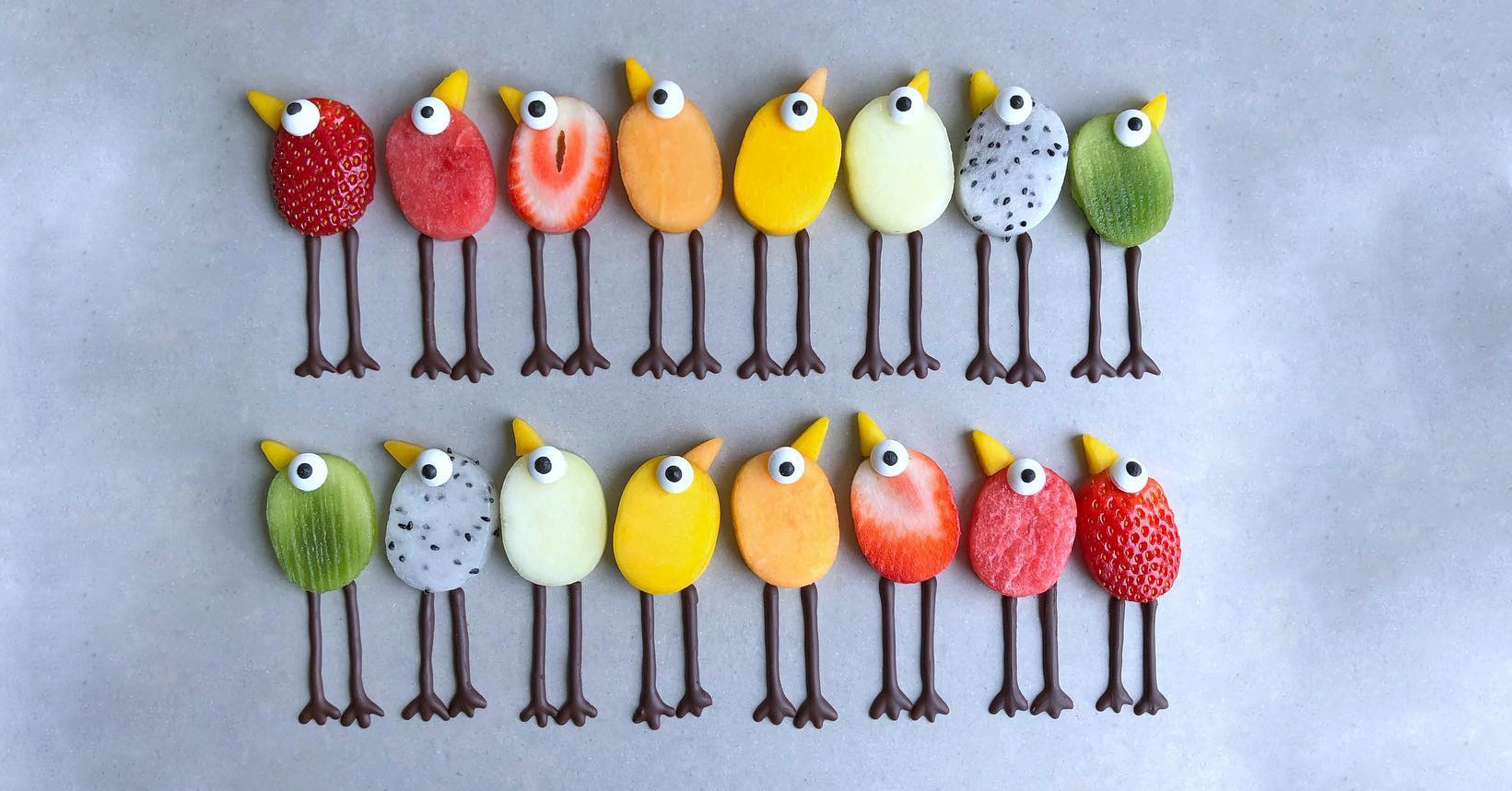 Овошни ликови кои изгледаат толку слатко што би ви било жал да ги јадете