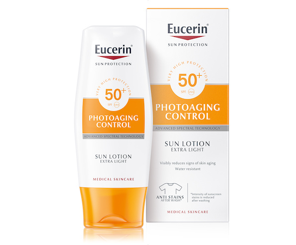 Нов лосион за тело Eucerin®Sun, кој го спречува фотостареењето на кожата