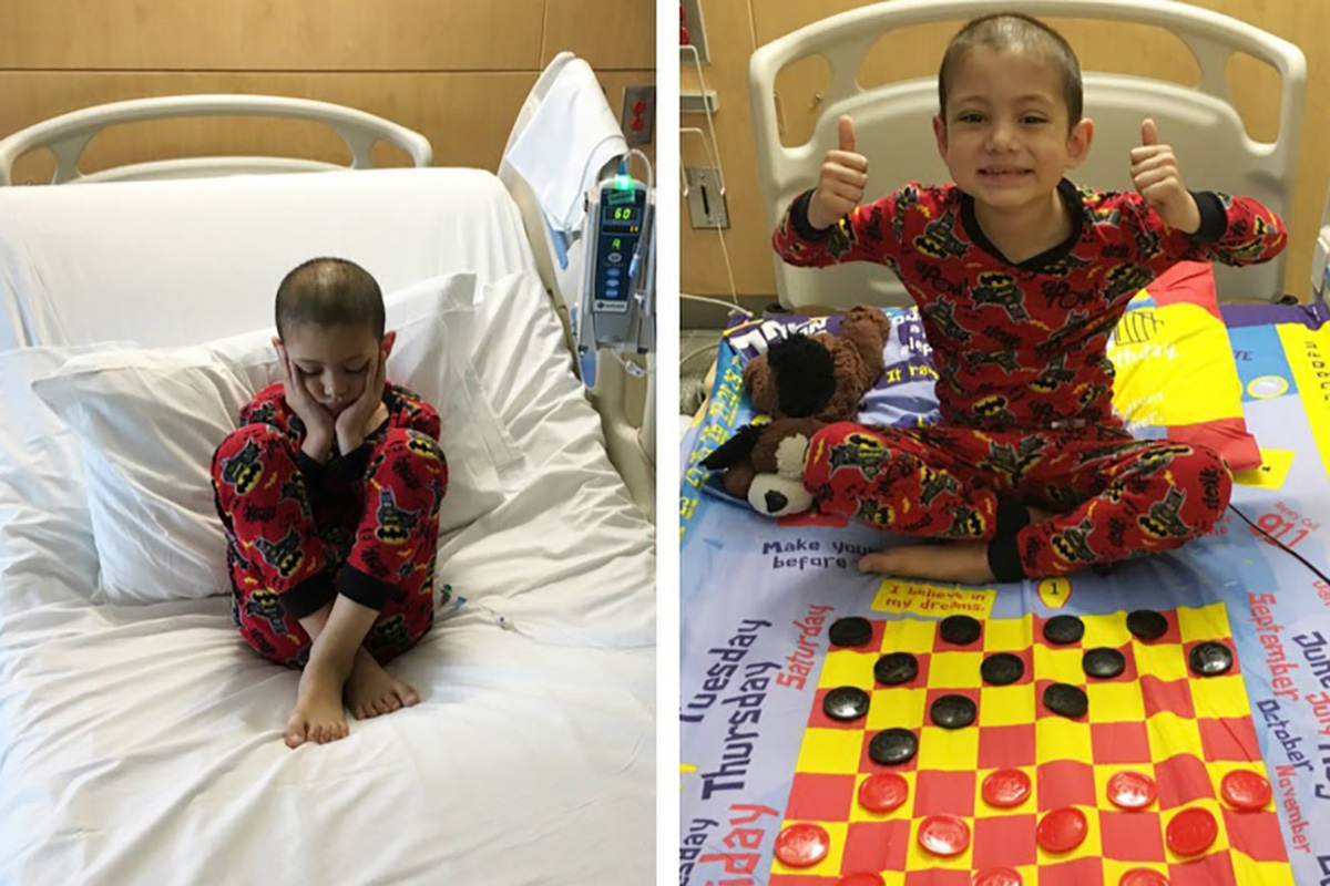 Татко ги претвора детските болнички постелнини во друштвени игри