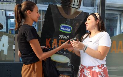 Бимилк ги расони ранобудните граѓани со „Флерт Кафица“ за убав почеток на работниот ден