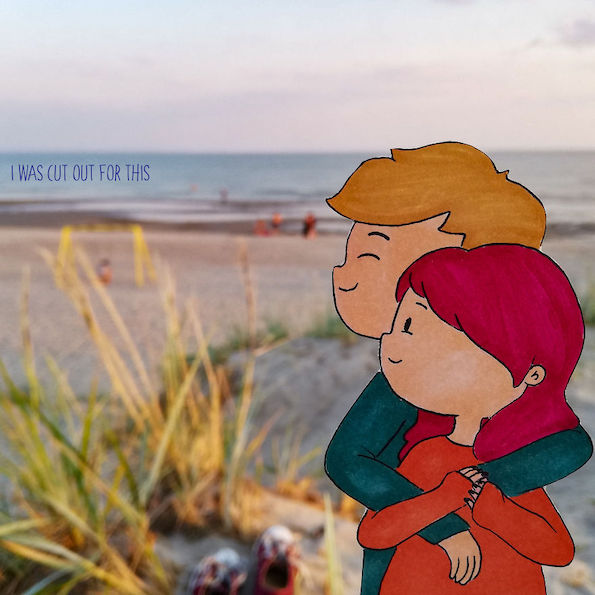 Илустрирани хартиени исечоци мудро вметнати во патувачки фотографии